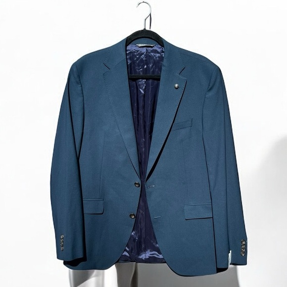 🌻NEW Jack Victor Esprit Solid Stretch Wool Suit Jacket | Men's Size 42 Regular - Picture 4 of 12